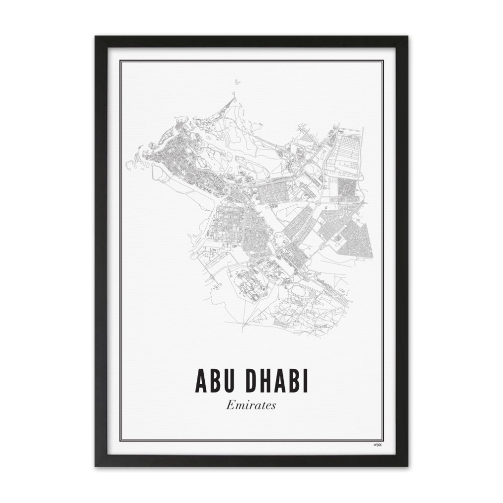 Poster van Abu Dhabi - Stad | WIJCK. 
